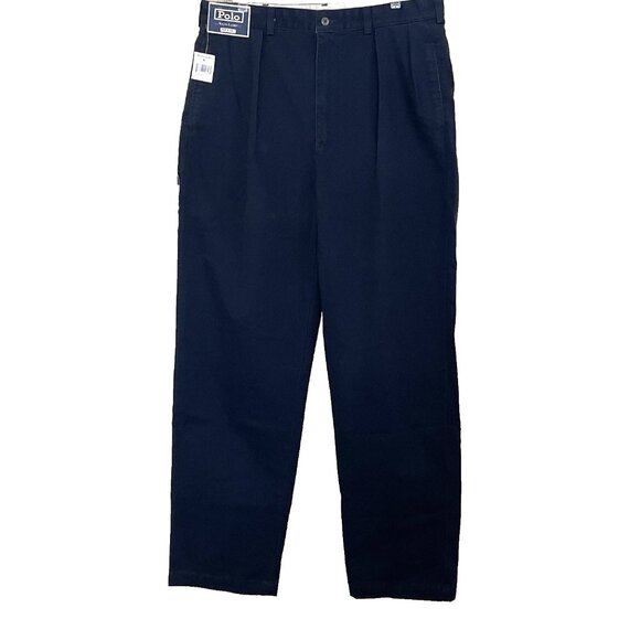 Polo Ralph Lauren Andrew Pants Men's Size 36 x 32 Wrinkle Free Pleated Front NWT - Picture 1 of 10